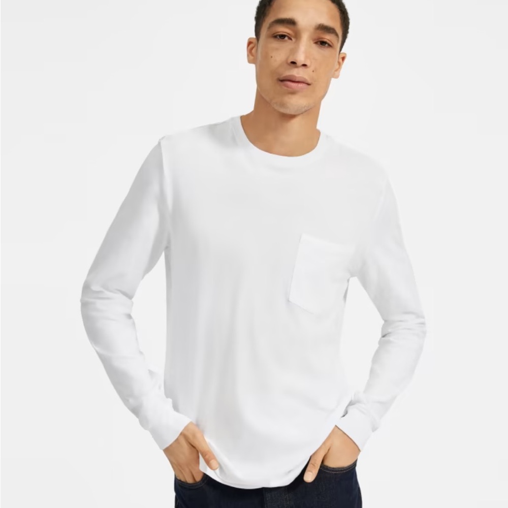 BNWT  The Organic Cotton Long-Sleeve Pocket Tee | Uniform